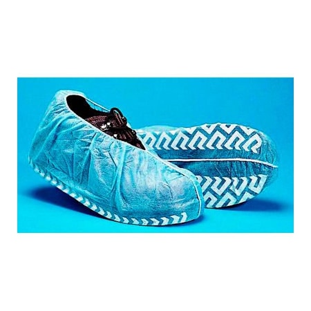 Keystone Safety Polypropylene Non-Skid Shoe Covers, Blue with White Tread, LG, 50/Bag SC-NWI-NS-LRG-Blue-1BG